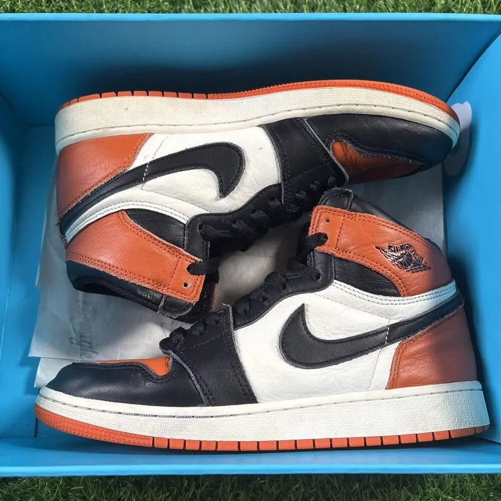 Nike Air Jordan 1 Retro High OG GS Shattered Backboard Size 7Y Shoes FD1437-008